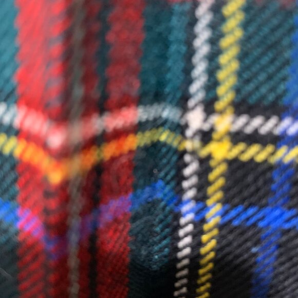 VINTAGE ALJEANS MAXI WOOL PLAID PLEATED KILT SKIRTS SIZE 8 - Picture 14 of 16